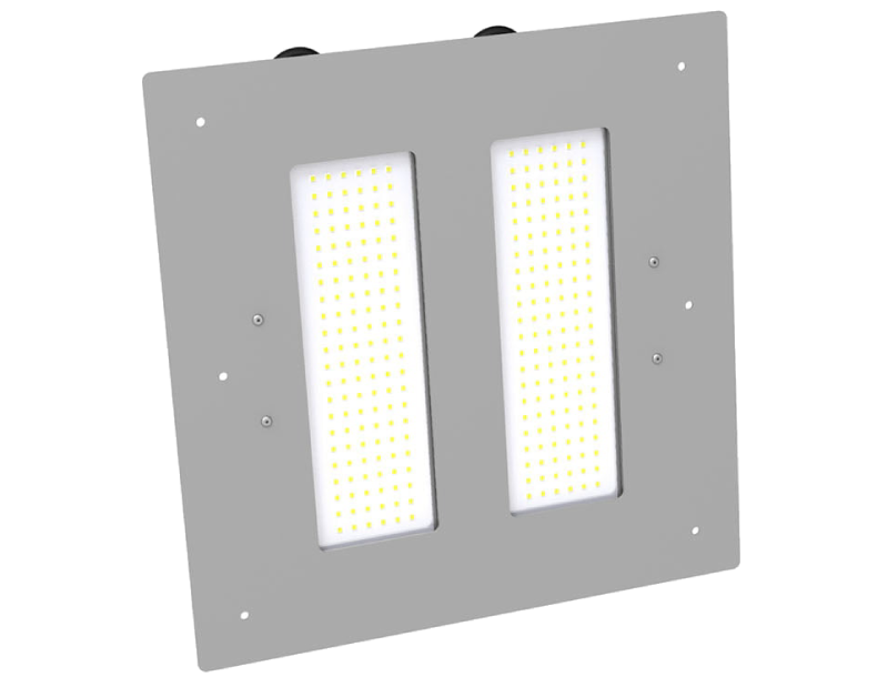 Светодиодный светильник для АЗС SVT (SVT-STR-M-48W-AZS-DUO 96 Вт 5000К IP67 (рамка 350х350)