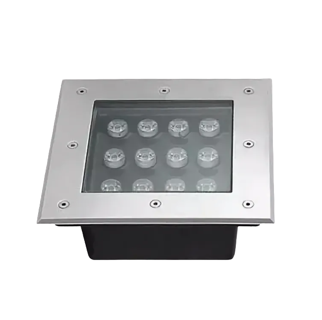 Грунтовый светильник RSD-03 Square (RSD-03*12W 12Вт 1200Lm 180x180 мм IP65)